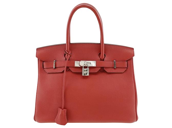 Hermès Birkin 30 Red Leather  ref.1371537