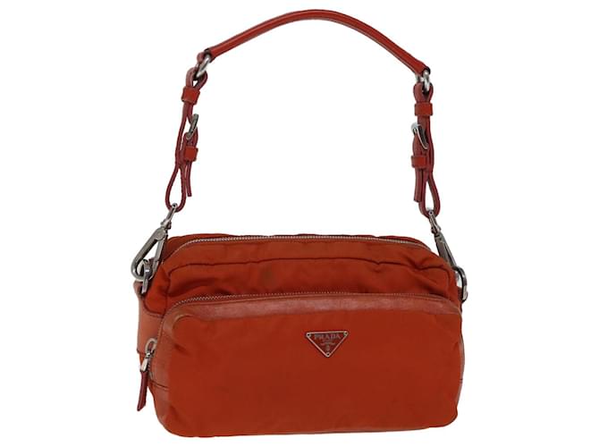 Prada Tessuto Red Synthetic  ref.1371546