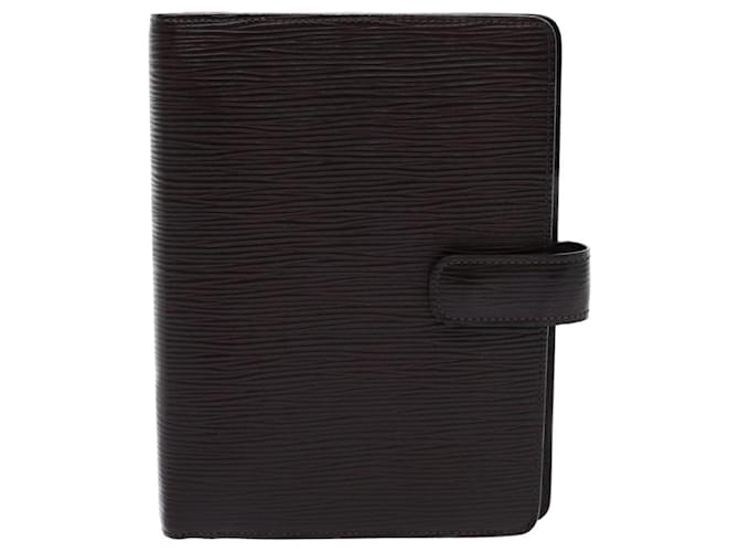 Louis Vuitton Agenda cover Brown Leather  ref.1371586