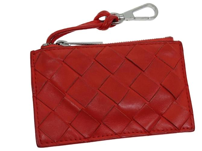 Bottega Veneta Intrecciato Rot Leder  ref.1371614