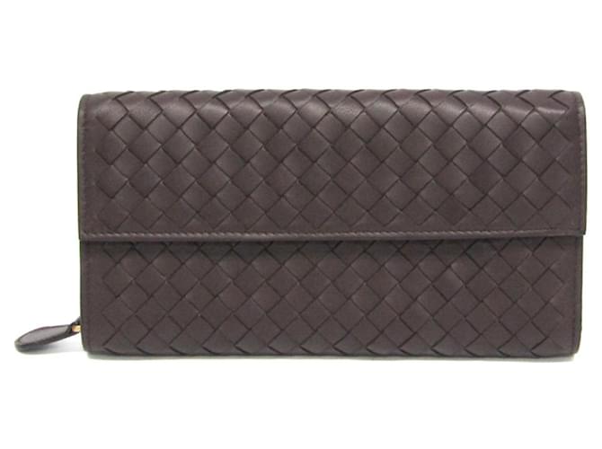 Bottega Veneta Intrecciato Braun Leder  ref.1371663