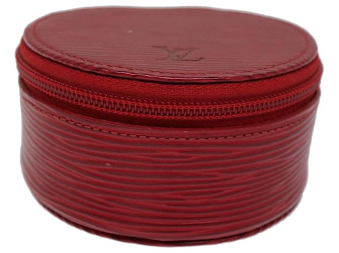 Louis Vuitton Jewelry case Red Leather  ref.1371709