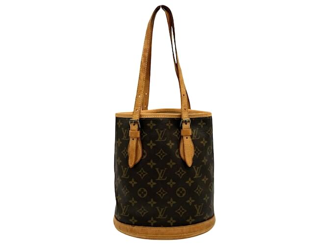 Louis Vuitton Bucket Brown Cloth  ref.1371756