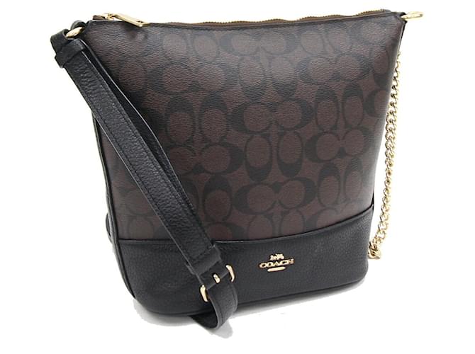 Coach Signature Brown Cloth  ref.1371762