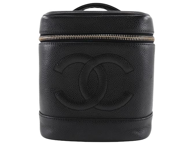 Chanel Vanity Black Leather  ref.1371763