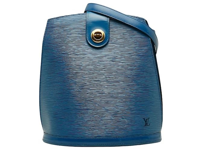 Louis Vuitton Cluny Azul Cuero  ref.1371786