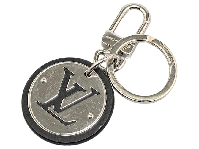 Charme e porta-chaves para bolsa Louis Vuitton Silver LV Circle Prata Metal  ref.1371896
