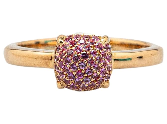 Tiffany & Co Tiffany Gold Paloma Picasso 18K Pink Sapphire Sugar Stacks Ring Golden Metal Yellow gold  ref.1371918