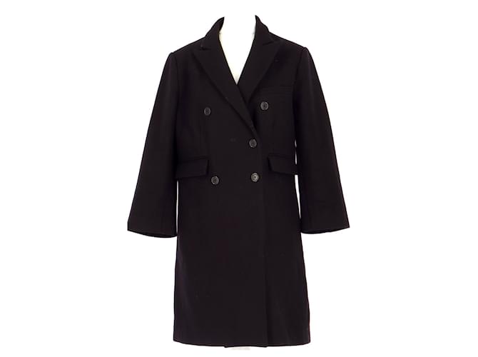 Zadig & Voltaire Coat Black Wool  ref.1371961