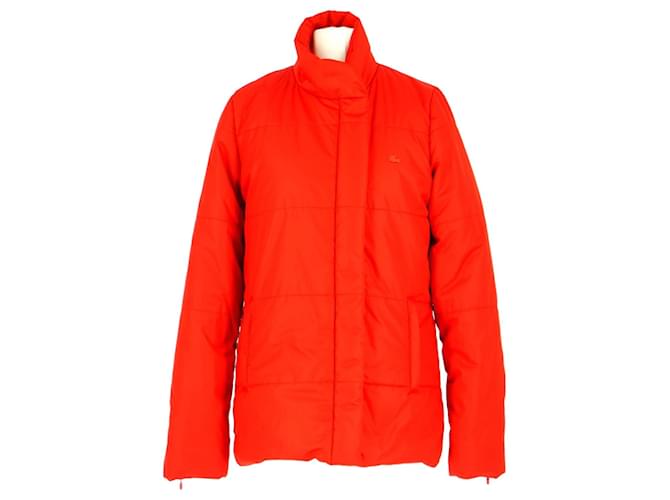 Lacoste Down jacket / Parka Red Polyester  ref.1371968