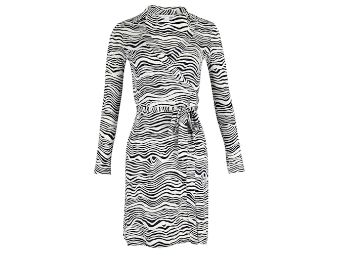 Diane Von Furstenberg New Jeanne Two Wrap Dress in Animal Print Silk Python print  ref.1371987