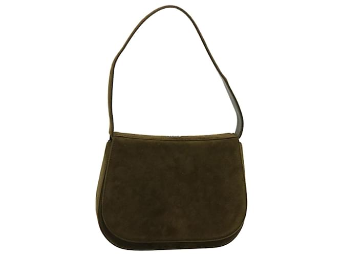 BALLY Umhängetasche Wildleder Khaki Auth bs13906 Schweden  ref.1372084