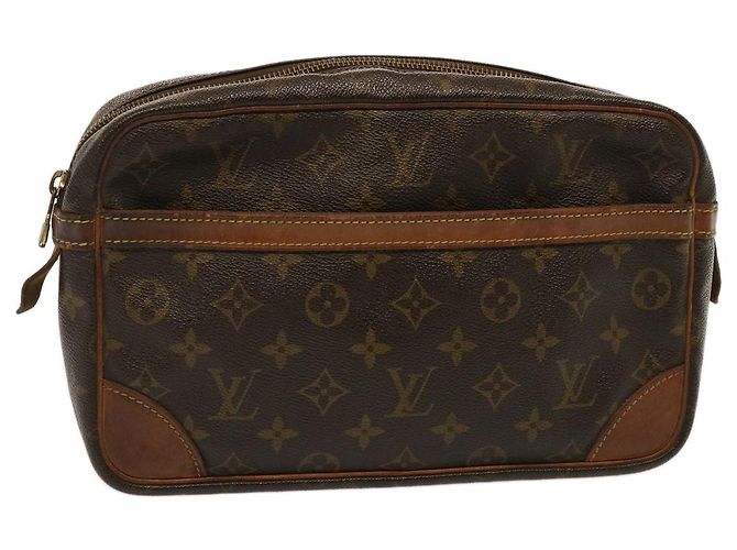 LOUIS VUITTON Monogramm Compiegne 28 Clutch M51845 LV Auth 73002