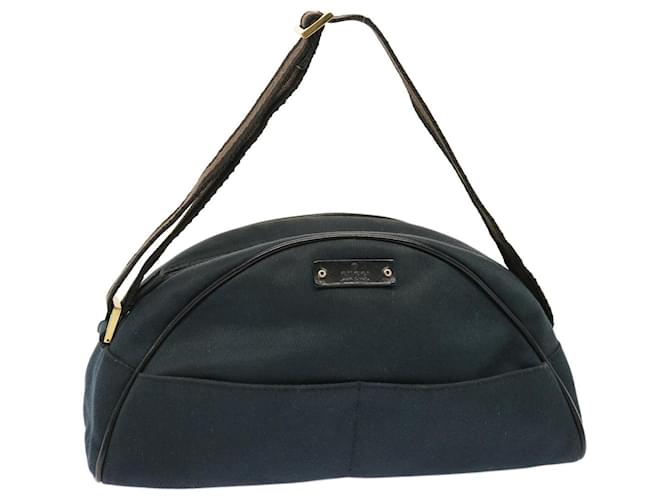 GUCCI Shoulder Bag Canvas Navy 90781 Auth 73223 Navy blue Cloth  ref.1372141