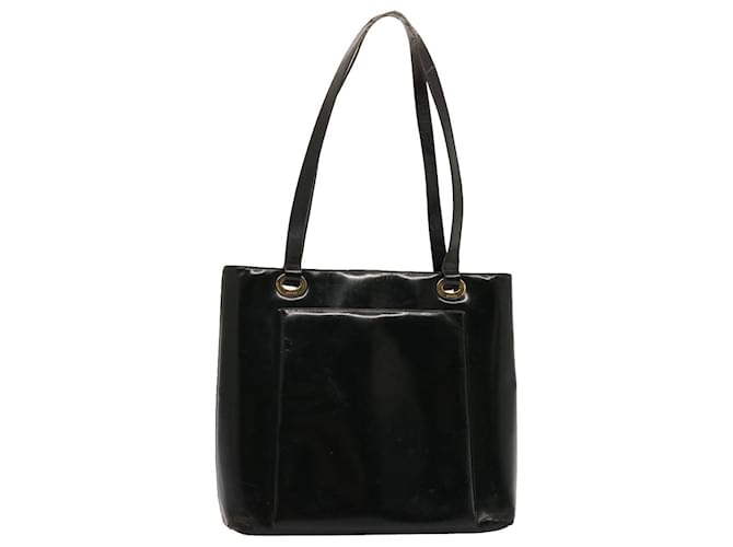 GUCCI Tote Bag Patent leather Black Auth 73166  ref.1372153
