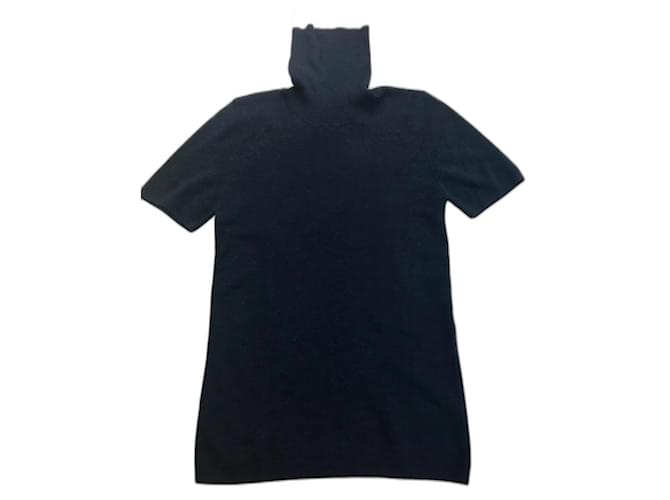 Balenciaga short-sleeved sweater Navy blue Cashmere  ref.1372183