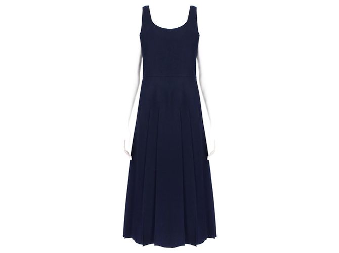 Valentino Garavani Valentino Elegantes Mitternachtsblaues Kleid Dunkelblau