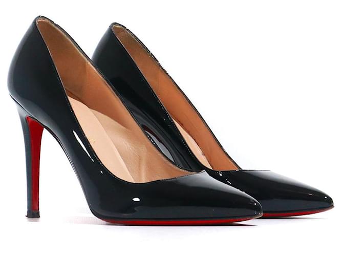 CHRISTIAN LOUBOUTIN  Heels T.EU 39 Leather Black  ref.1372204