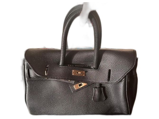 Sac à main Mac Douglas en cuir noir