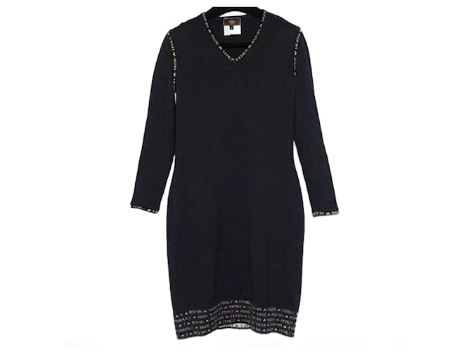 Fendi Dresses Black Cashmere  ref.1372224