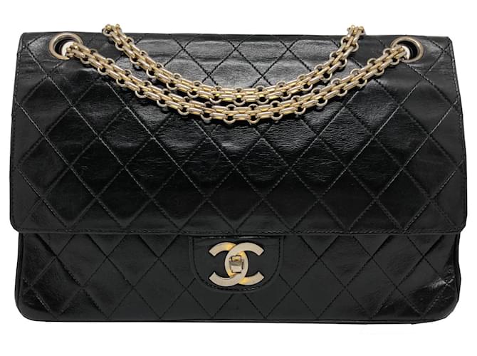 Classique Chanel Sacs à main Cuir Noir  ref.1372236