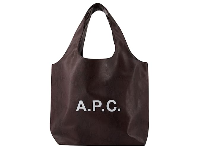 Apc Sac cabas Ninon - A.P.C. - Cuir synthétique - Mûre Simili cuir Rouge Bordeaux  ref.1372245