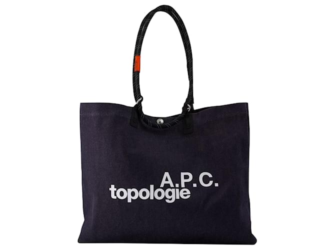 Apc Topologie Shopper Tasche - A.P.C. - Baumwolle - Schwarz  ref.1372285