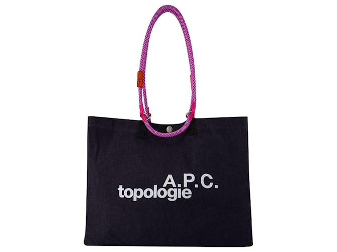 Apc Topologie Shopper Tasche - A.P.C. - Baumwolle - Rosa Pink  ref.1372289