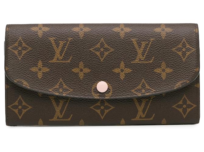 Louis Vuitton Brown Monogram Emilie Wallet Cloth  ref.1372334