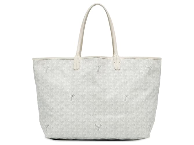 Saint Louis Goyard White Goyardine São Luís PM Branco Lona Pano  ref.1372396