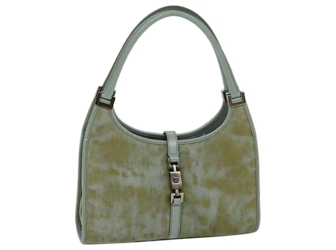 GUCCI Jackie Sac à bandoulière Nylon Vert 002 1068 Auth 73149  ref.1372459