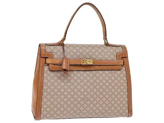 Céline CELINE Borsa a mano in tela macadam Beige Auth 73341  ref.1372469