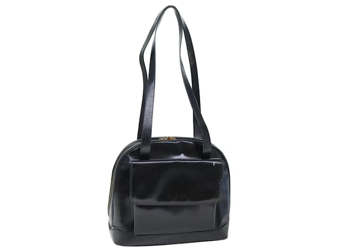 Bolsa de ombro GUCCI couro envernizado preto 001 090 1649 Auth 73156  ref.1372527