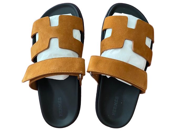 Aloha Hermès Hermes Chypre sandals Brown