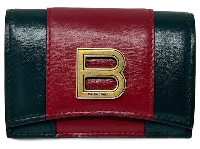 Gucci x Balenciaga Purses, wallets, cases Green Leather  ref.1372593