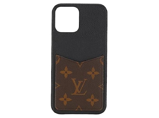 Louis Vuitton Monogram iPhone 12 Pro Max Phone Case Canvas Outro em bom estado Lona  ref.1372623