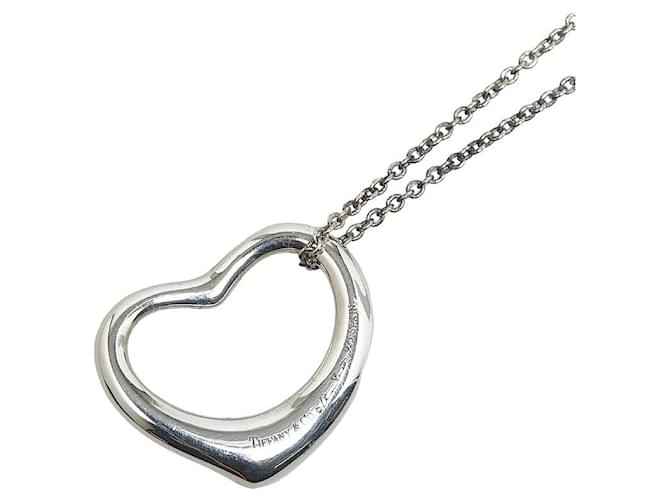 Collana con ciondolo a cuore aperto Tiffany & Co. Collana in metallo in buone condizioni  ref.1372634