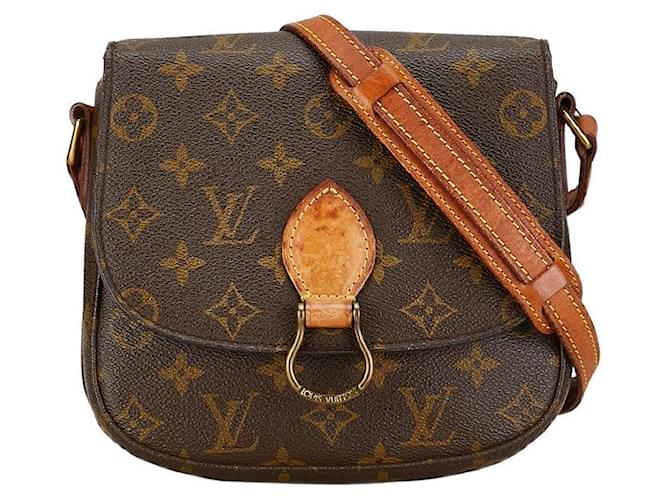 Louis Vuitton Saint Cloud MM Canvas Shoulder Bag M51243 in Good condition Cloth  ref.1372658
