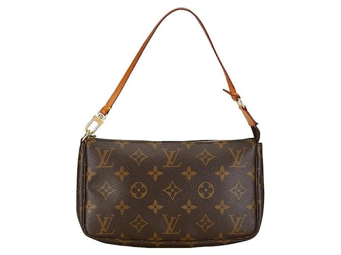 Louis Vuitton Pochette Accessoires Canvas Handbag M51980 in Good condition Cloth  ref.1372679