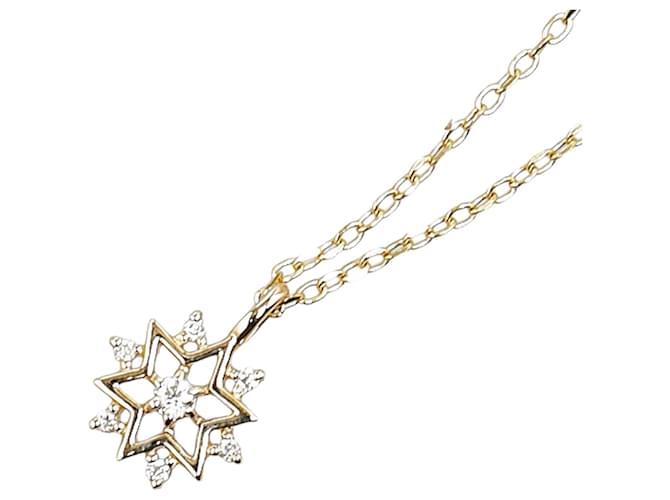 & Other Stories Andere 10 Karat Gold Diamant Lumiere Anhänger Halskette Metall Halskette in ausgezeichnetem Zustand  ref.1372693