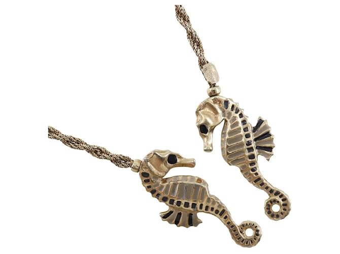 Dior Seahorse Lariat Necklace Metal Necklace in Good condition  ref.1372702