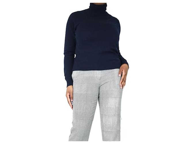 Crimson Blue roll-neck cashmere jumper - size L  ref.1372711