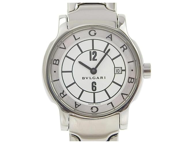 Bulgari Reloj de pulsera Bvlgari Quartz Solotempo Metal Quartz ST29S en buen estado  ref.1372718