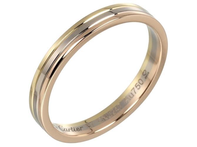 Aliança de casamento Cartier 18K em ouro Vendôme Louis Cartier Anel de metal em excelente estado  ref.1372732