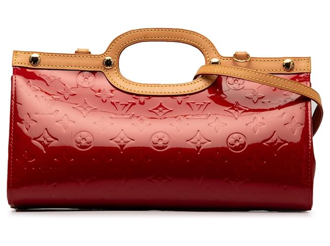 Louis Vuitton Red Monogram Vernis Roxbury Drive Leather Patent leather  ref.1372879