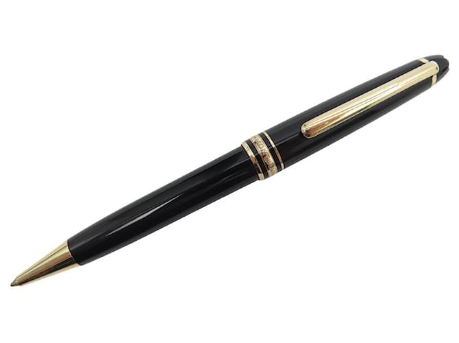 MONTBLANC PENNA A SFERA MEISTERSTUCK CLASSIC MB132453 PENNA A SFERA ORO Nero Resina  ref.1372892