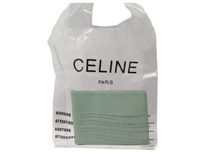 Céline NEUE HANDTASCHE VON CELINE, EINKAUFSLOGO, PVC-TASCHE, GELDBÖRSE Kunststoff  ref.1372905