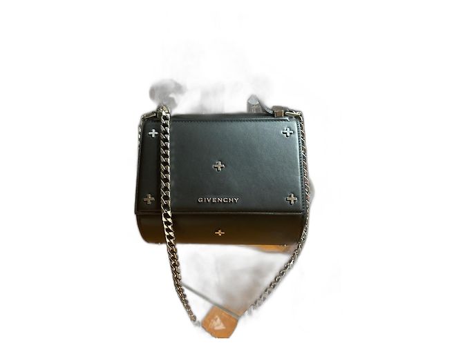 Sac à main Givenchy Pandora Box en cuir noir