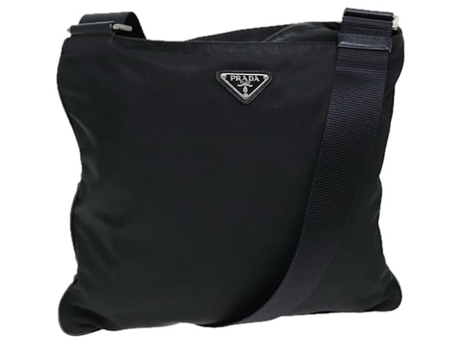 PRADA Shoulder Bag Nylon Black Auth 72842  ref.1372986
