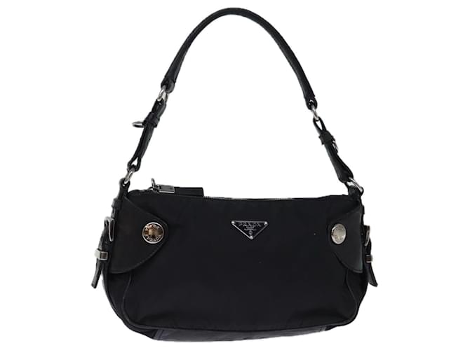 PRADA Shoulder Bag Nylon Black Auth 72853  ref.1372994